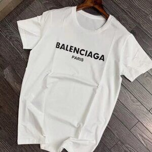 Balenciaga Paris Shirt Designer Style White T-shirt Gildan 5000 Fashion Tee Gift